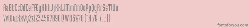 HeliotypeLetPlain.1.0 Font – Gray Fonts on Pink Background