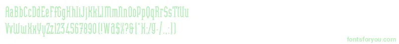 HeliotypeLetPlain.1.0 Font – Green Fonts on White Background