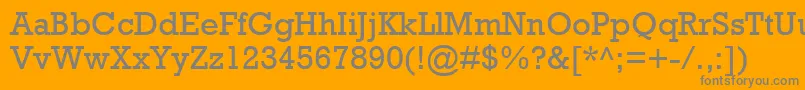 Шрифт RockwellMt – серые шрифты на оранжевом фоне