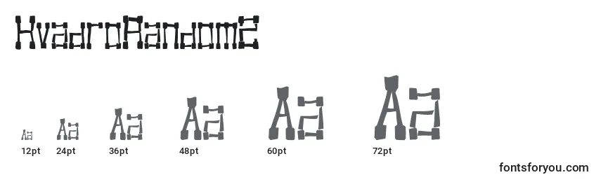 KvadroRandom2 Font Sizes