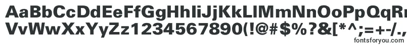 Шрифт UniversBlackNormal – очень широкие шрифты