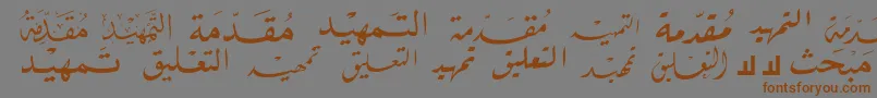 McsBookTitle2 Font – Brown Fonts on Gray Background