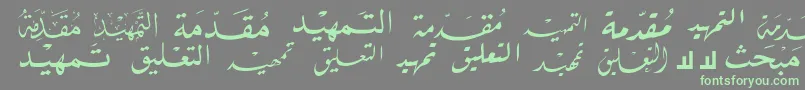 McsBookTitle2 Font – Green Fonts on Gray Background