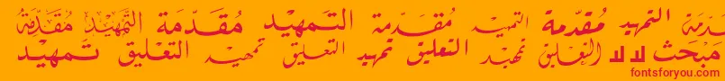 McsBookTitle2 Font – Red Fonts on Orange Background