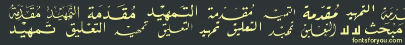 McsBookTitle2 Font – Yellow Fonts on Black Background