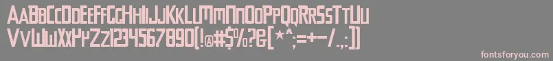 Chyelovek Font – Pink Fonts on Gray Background