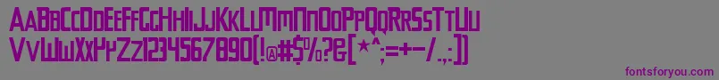 Chyelovek Font – Purple Fonts on Gray Background