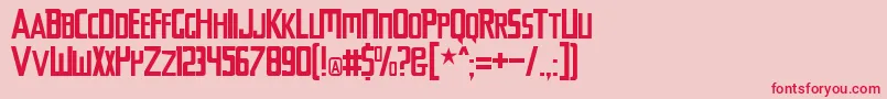Chyelovek Font – Red Fonts on Pink Background