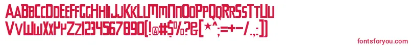 Chyelovek Font – Red Fonts on White Background