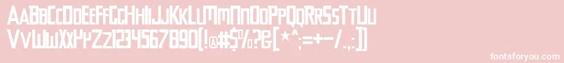 Chyelovek Font – White Fonts on Pink Background