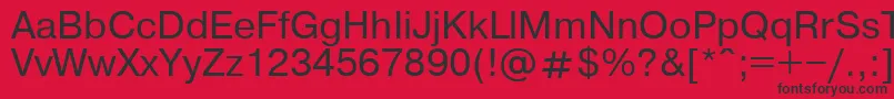 Pragmaticaroman Font – Black Fonts on Red Background