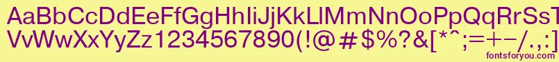 Pragmaticaroman Font – Purple Fonts on Yellow Background