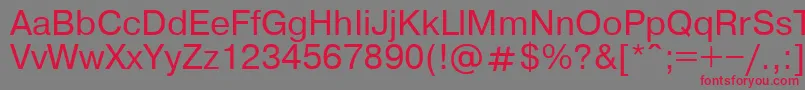 Pragmaticaroman Font – Red Fonts on Gray Background