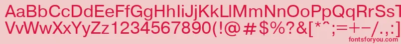 Pragmaticaroman Font – Red Fonts on Pink Background