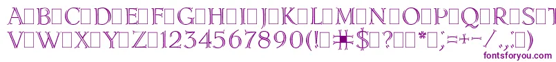 LidiaPlain Font – Purple Fonts on White Background