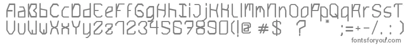 Шрифт Saturn5Bold – серые шрифты на белом фоне