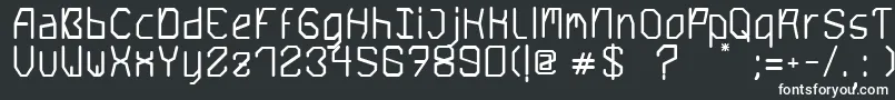 Saturn5Bold-fontti – valkoiset fontit