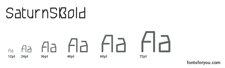 Saturn5Bold Font Sizes