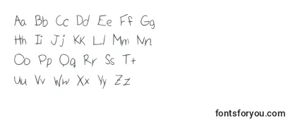 Überblick über die Schriftart Handwritten