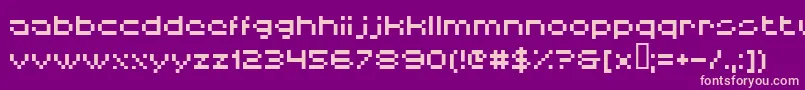 En savoir plus sur la police Hiskyf64 Police Hiskyf64 – polices roses sur fond violet