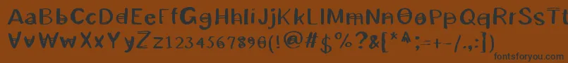 Patrick Font – Black Fonts on Brown Background