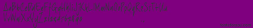 Jh1trial-Schriftart – Schwarze Schriften auf violettem Hintergrund