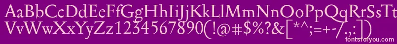 SerapionPro Font – Pink Fonts on Purple Background