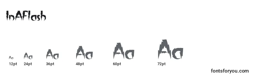 InAFlash Font Sizes