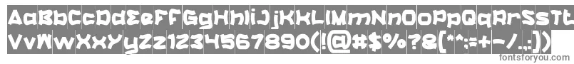 フォントCatalystInverse – 白い背景に灰色の文字