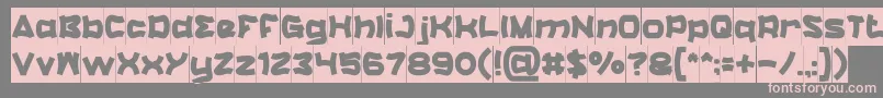 CatalystInverse Font – Pink Fonts on Gray Background