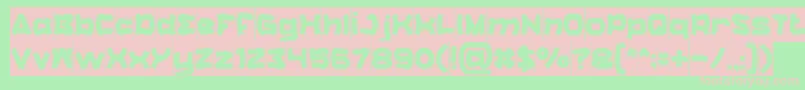 CatalystInverse Font – Pink Fonts on Green Background