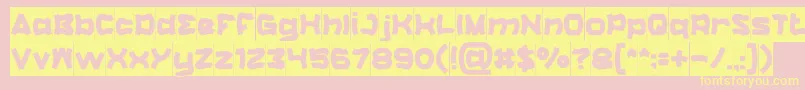 fuente CatalystInverse – Fuentes Amarillas Sobre Fondo Rosa