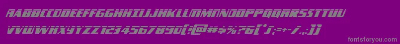 Typhoonlaserital Font – Gray Fonts on Purple Background