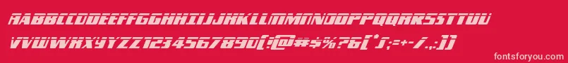 Typhoonlaserital Font – Pink Fonts on Red Background
