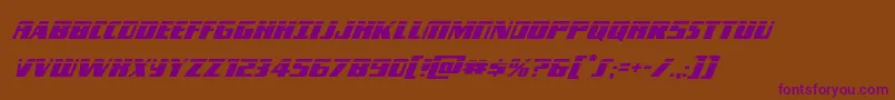 Typhoonlaserital Font – Purple Fonts on Brown Background