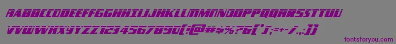 Typhoonlaserital Font – Purple Fonts on Gray Background