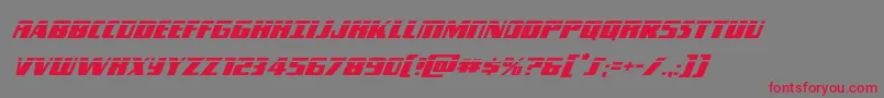 Typhoonlaserital Font – Red Fonts on Gray Background