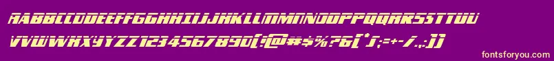 Typhoonlaserital Font – Yellow Fonts on Purple Background