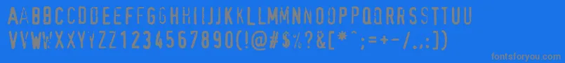Confidential Font – Gray Fonts on Blue Background