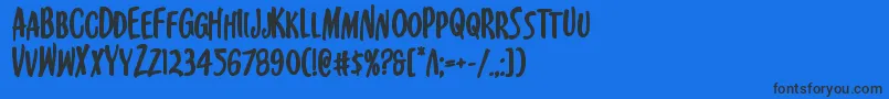 Kennebunkportbold Font – Black Fonts on Blue Background