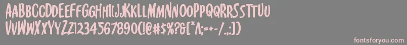 Kennebunkportbold Font – Pink Fonts on Gray Background