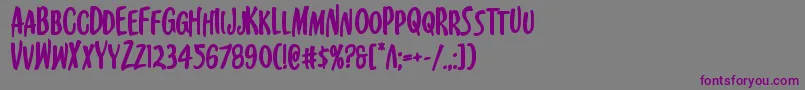 Kennebunkportbold Font – Purple Fonts on Gray Background