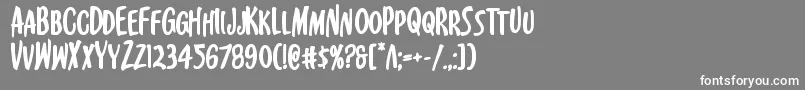 Kennebunkportbold Font – White Fonts on Gray Background