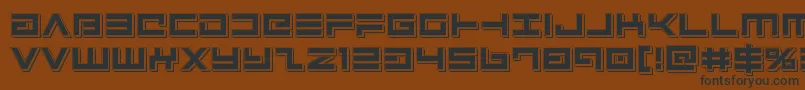 Avengerpunch Font – Black Fonts on Brown Background