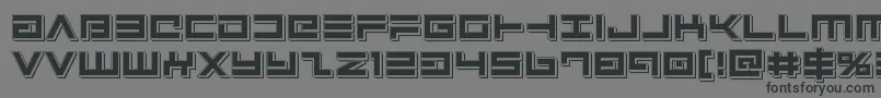 Avengerpunch Font – Black Fonts on Gray Background