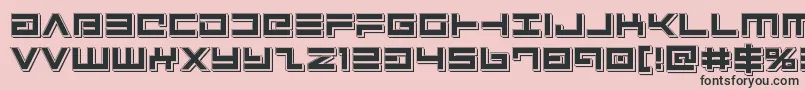 Avengerpunch Font – Black Fonts on Pink Background