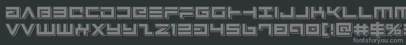 Avengerpunch Font – Gray Fonts on Black Background