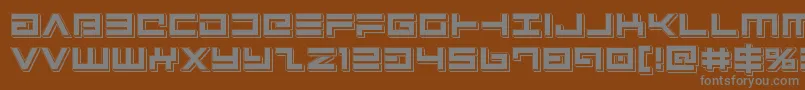 Avengerpunch Font – Gray Fonts on Brown Background