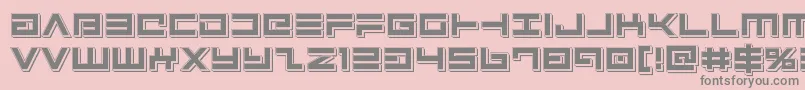 Avengerpunch Font – Gray Fonts on Pink Background