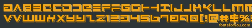 Avengerpunch Font – Orange Fonts on Black Background